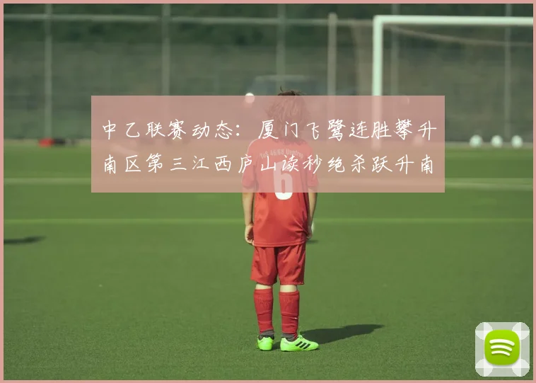 中乙联赛动态：厦门飞鹭连胜攀升南区第三江西庐山读秒绝杀跃升南区第四